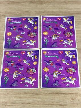 Princess Gwenevere and the Jewel Riders Stickers 4 Sheets 1995  Hallmark